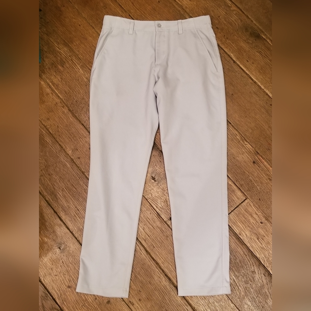 Under Armour Golf Pants Size YLG Like New Gray!